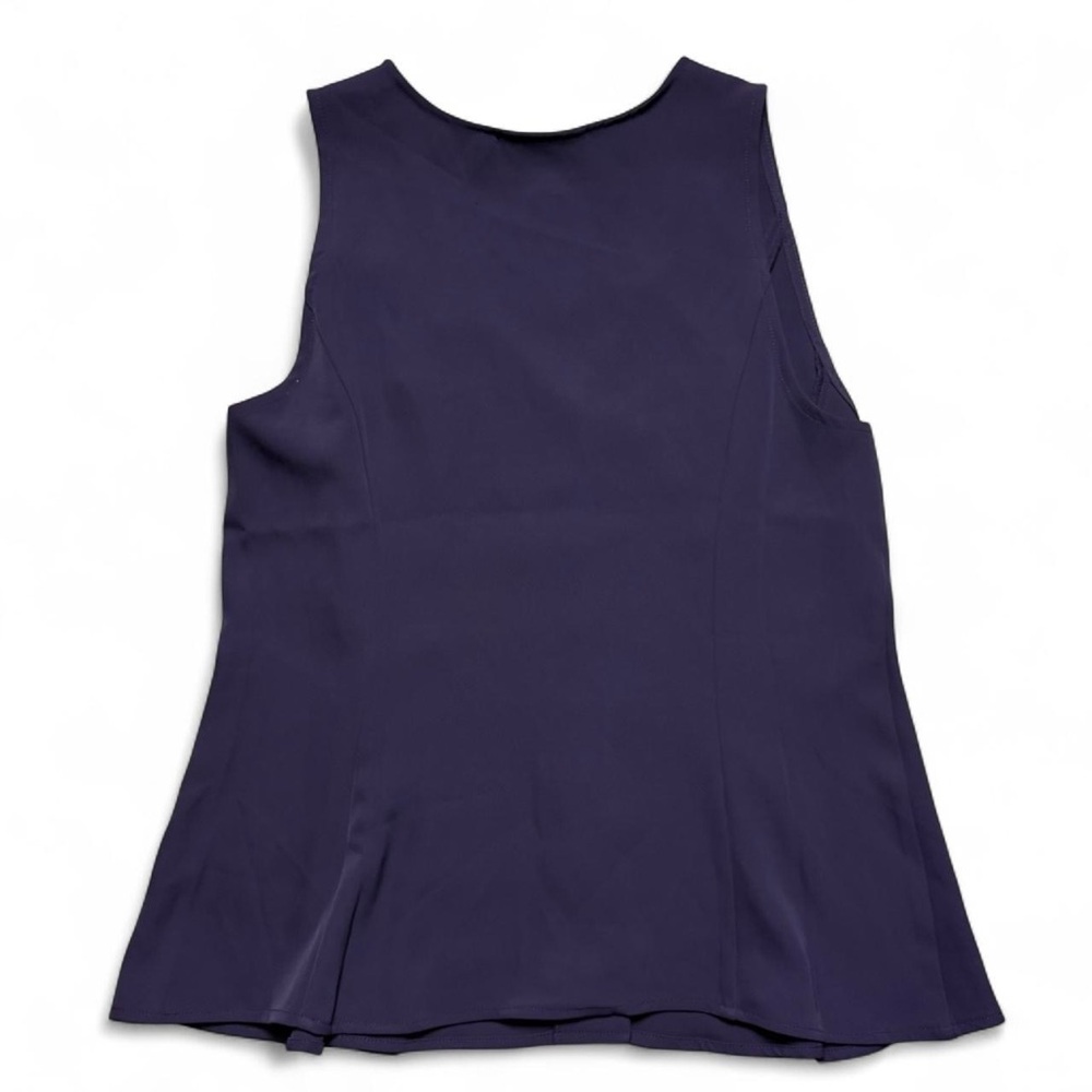 Melloday Purple Sleeveless Button Up Blouse Vest Womens Size Large NWT - Picture 2 of 6
